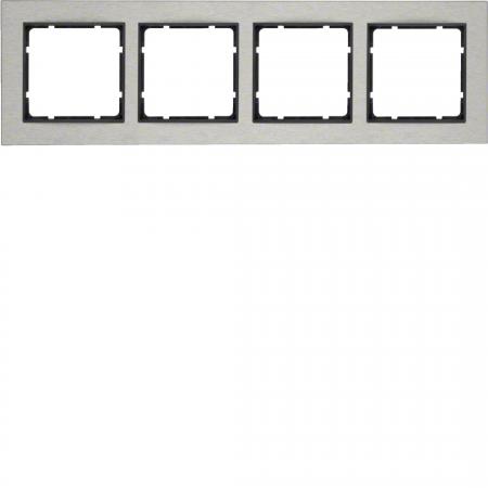 Berker 10243606 Rahmen 4fach waag E-St B.7 E-St/anth