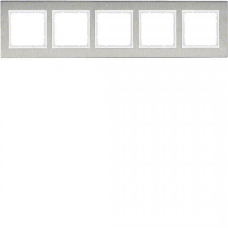 Berker 10253609 Rahmen 5fach waag E-St B.7 E-St/pw