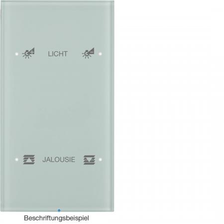 Berker 75142150 Touch-Sensor 2f Komf R.3 Glas konfig. pw