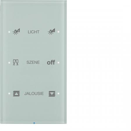 Berker 75143150 Touch-Sensor 3f Komf R.3 Glas konfig. pw