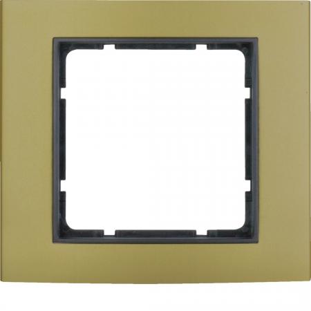 Berker 10113016 Rahmen 1fach B.3 gold/anthrazit