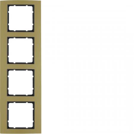 Berker 10143016 Rahmen 4fach B.3 Alu gold/anthrazit