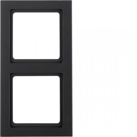 Berker 10126096 Rahmen 2-fach Serie Q.3 anthrazit, samt