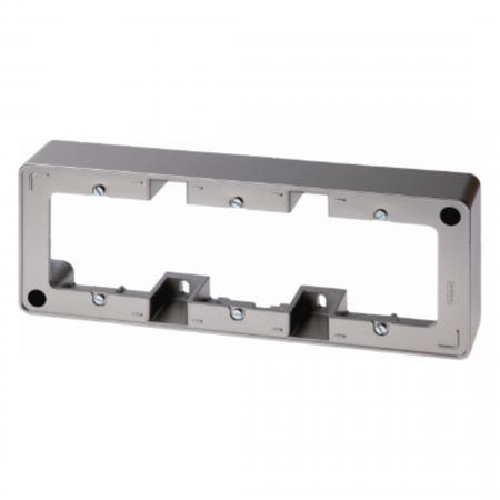 Berker 10316086 Aufputz-Rahmen 3fach anthr. lackiert