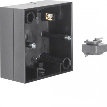 Berker 10418935 Aufputz-Gehäuse 1fach R.3 schwarz glän