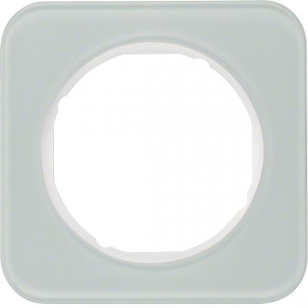 Berker 10112109 Rahmen 1fach R.1 Glas polarweiß