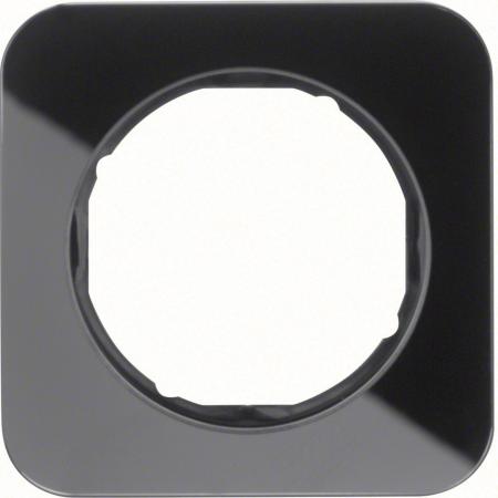 Berker 10112116 Rahmen 1fach R.1 Glas schwarz