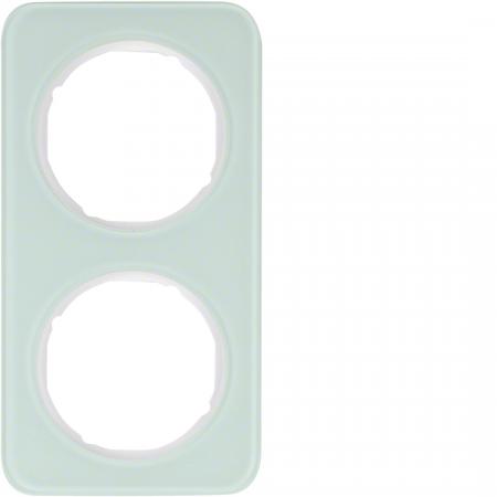 Berker 10122109 Rahmen 2fach R.1 Glas pw