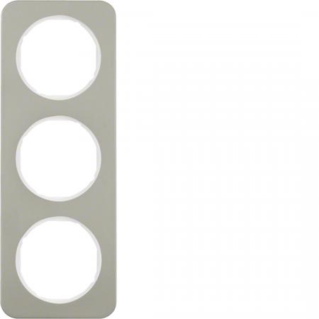 Berker 10132114 Rahmen 3fach R.1 E-Stahl pw
