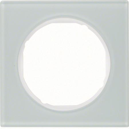 Berker 10112209 Rahmen 1fach R.3 Glas polarweiß