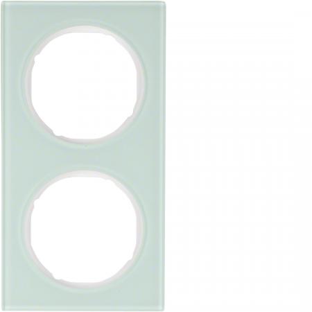 Berker 10122209 Rahmen 2fach R3 Glas pw