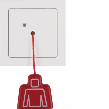 Berker 52026099 Zugtaster mit Rahmen Q.3 polarweiß samt