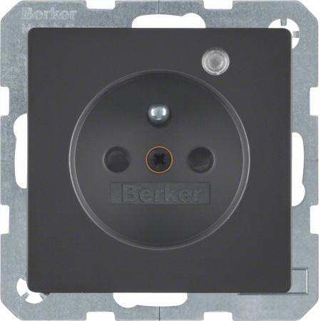 Berker 6765096086 Steckdose m SK-Stift LED Q.x anth