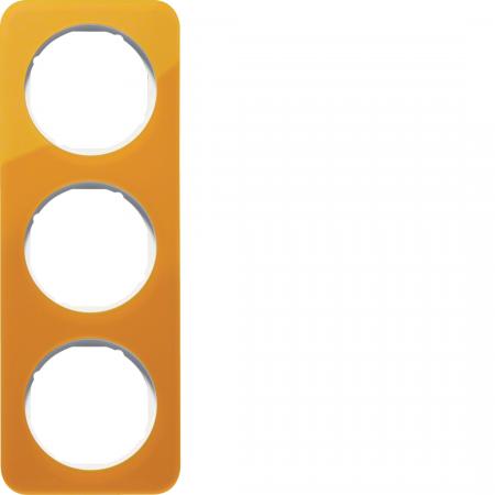 Berker 10132339 Rahmen 3fach R.1 Acryl orange Transl. pw