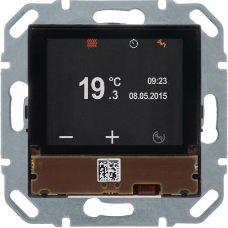 Berker 80440100 KNX Temperaturregler, mit TFT-Display, integriertem Busankoppler