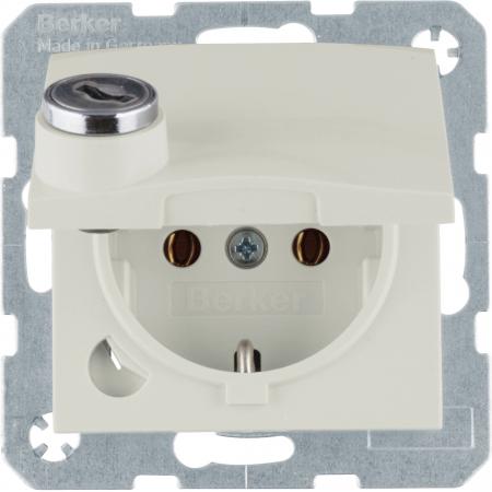 Berker 47638982 Steckd. SCHUKO STKL KD SLß S.1/B.x weiß