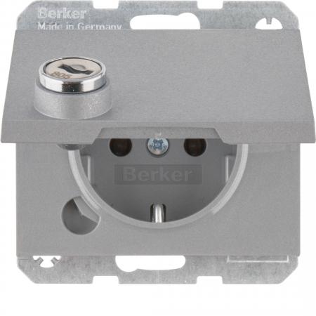 Berker 47637003 Steckdose SCHUKO m STKL KD SLß K.5 alu
