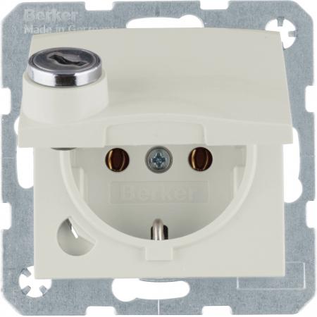 Berker 41638982 Steckd. SCHUKO m SLK KD SLß S.1/B.x weiß
