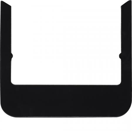 Berker 13192116 Designrahmen rund Glas schwarz