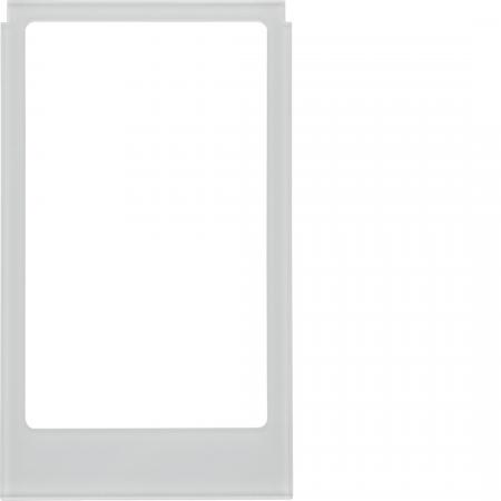 Berker 13206414 Designrahmen eckig große Ausf. Glas Alu