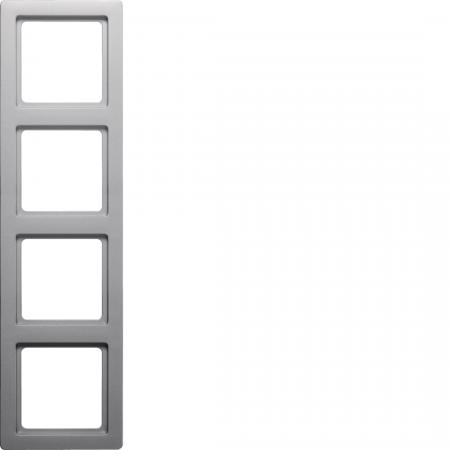 Berker 10146084 Rahmen 4fach Q.1 alu samt lackiert