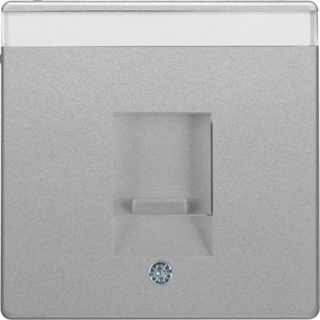 Berker 11706084 Zentralstück m Staubs u BF Q.x alu samt