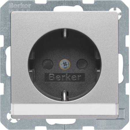 Berker 47496084 Steckdose SCHUKO m BF erh BS Q.x alu
