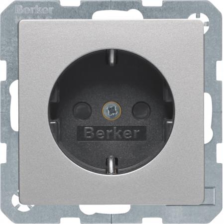 Berker 47236084 Steckdose SCHUKO erh BS Q.x alu