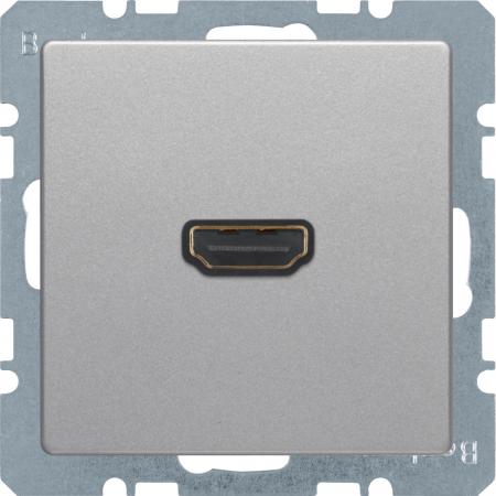 Berker 3315436084 HDMI Steckdose m 90° Stcka. Q.x alu
