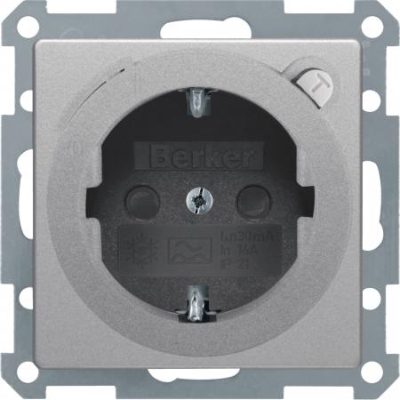 Berker 47086084 Steckdose SCHUKO m FI erh BS Q.x alu
