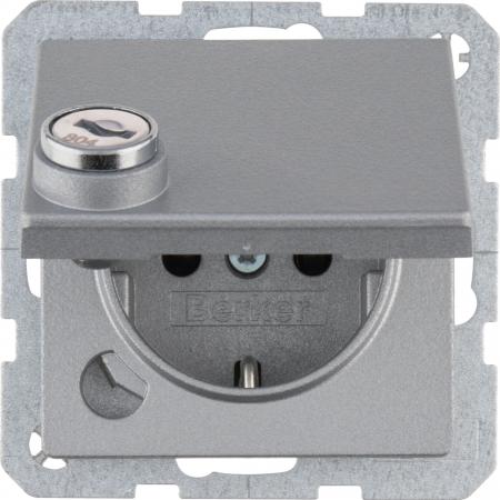 Berker 41636084 Steckdose SCHUKO  m SLK KD SLß Q.1 alu