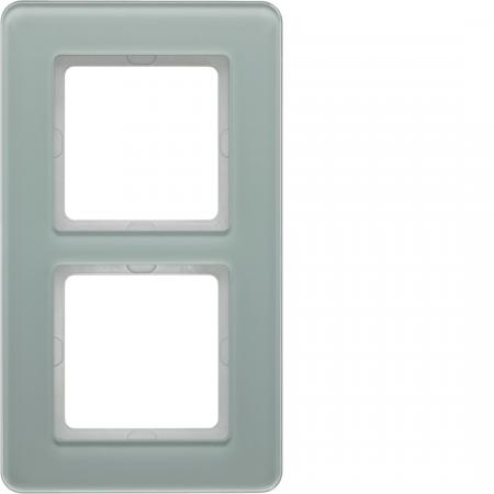 Berker 10126079 Rahmen 2fach Q.7 Glas pw