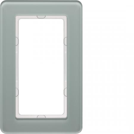Berker 13096079 Rahmen 1f m groß Ausschnitt Q.7 Glas pw