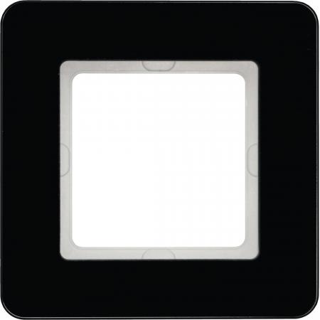 Berker 10116076 Rahmen 1fach Q.7 Glas schw