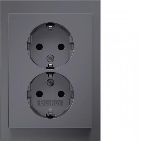 Berker 47597004 D-Steckdose SCHUKO ADP erh.BS K.5 es ma