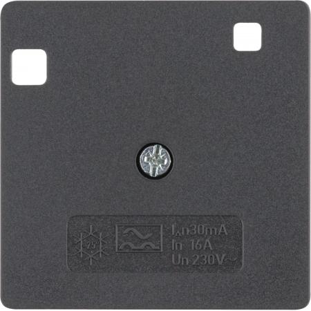 Berker 14961606 Z-PL F FI-SZ-Schalter anth matt