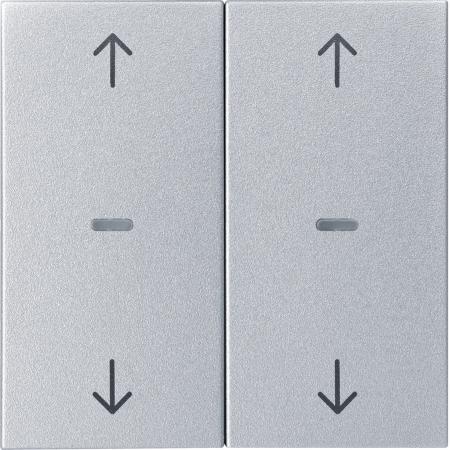 Berker 80961383 Abdeck. Tast.-M. 2f. Pfeil S.1/B.x alu