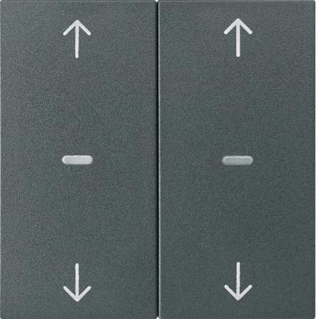 Berker 80961385 Abdeck. Tast.-M. 2f. Pfeil S.1/B.x anth