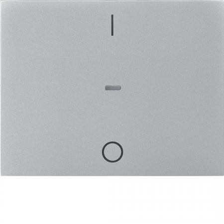 Berker 80962271 Abdeck. Tast.-M. 1f. I/O K.x alu