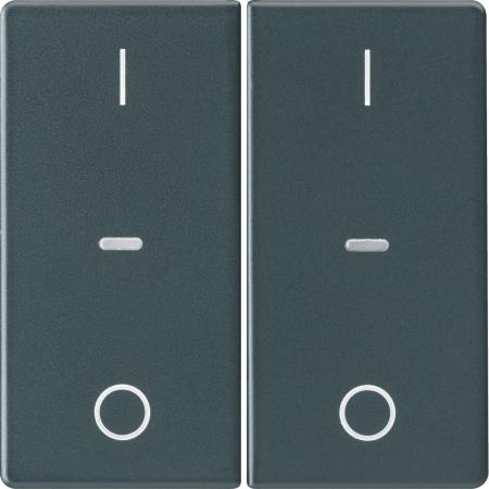 Berker 80962326 Abdeck. Tast.-M. 2f. I/O Q.x anth