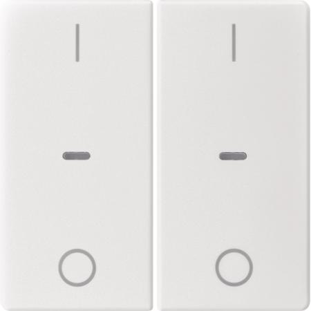 Berker 80962329 Abdeck. Tast.-M. 2f. I/O Q.x pw