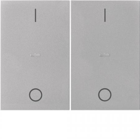 Berker 80962373 Abdeck. Tast.-M. 2f. I/O K.x edelst.