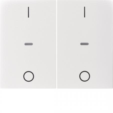 Berker 80962379 Abdeck. Tast.-M. 2f. I/O K.x pw