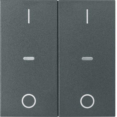Berker 80962385 Abdeck. Tast.-M. 2f. I/O S.1/B.x anth
