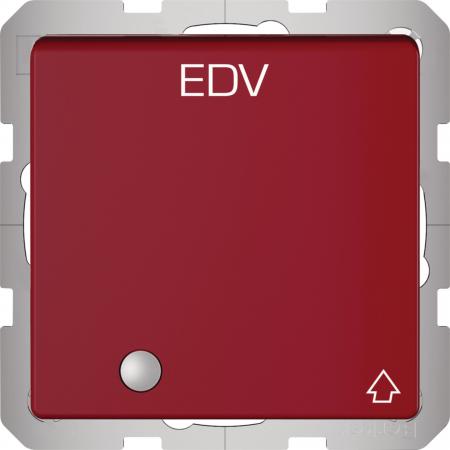 Berker 41516015 Steckdose SCHUKO m. KLPD und LED Q.x rot