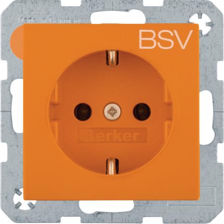 Berker 47238917 Steckd. SCHUKO BSV EHBS S.1/B.x glzd or
