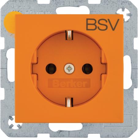 Berker 47431917 Steckdose SCHUKO BSV S.1/B.x matt orange