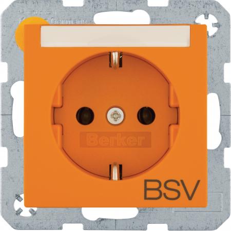 Berker 47501924 Steckd. SCHUKO BSV BSF S.1/B.x orange mt