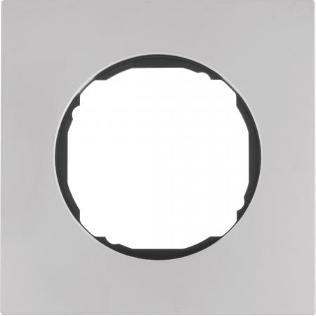 Berker 10112614 Rahmen 1fach, flach, R.8, Edelstahl
