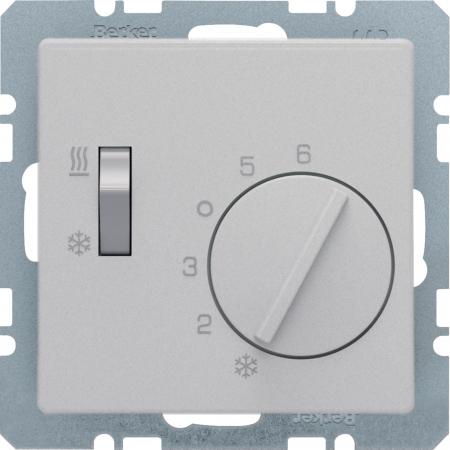 Berker 20296084 RTR, Wechsler, Heiz/Kühl, Q.x, alu samt